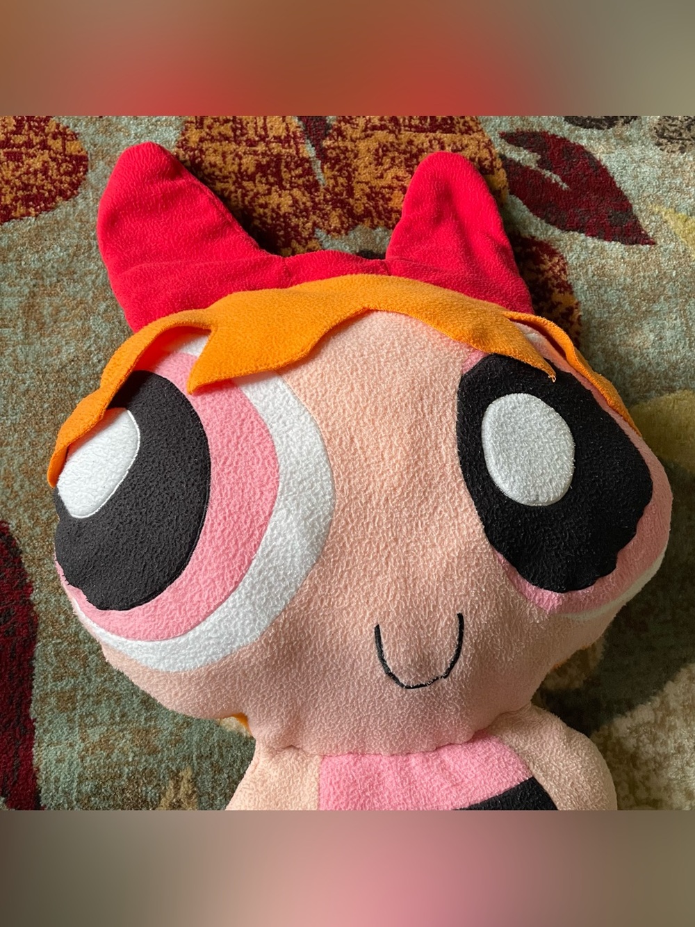 VTG Rare Powerpuff Girls Blossom Jumbo 26" Plush 2000s Cartoon Network